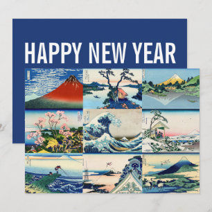 Cartes Pour Fêtes Annuelles Hokusai - Joyeux Nouvel An / 36 Vues du Mont Fuji 