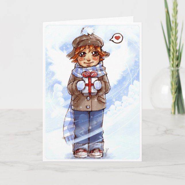 Cartes Pour Fêtes Annuelles Holiday (Devant)
