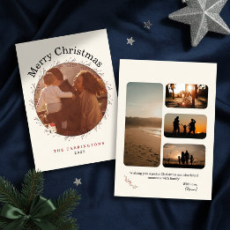 Cartes Pour Fêtes Annuelles Holiday Berry Branch Christmas Photo Holiday Card