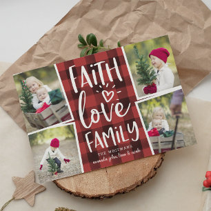 Cartes Pour Fêtes Annuelles Holiday Blessings   Christmas Photo Collage Card
