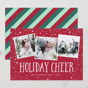 Cartes Pour Fêtes Annuelles Holiday Cheer   3 Collage photo