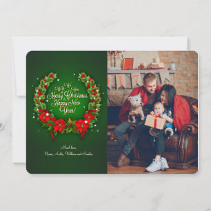 Cartes Pour Fêtes Annuelles Holiday Glow Wreath