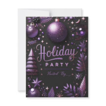Holiday Party Personalize Card