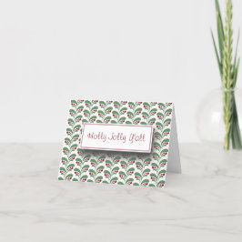 Cartes Pour Fêtes Annuelles Holly Jolly Christmas Y'all - Foliage - Verdure -