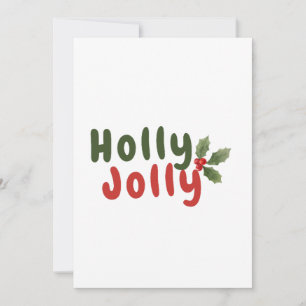 Cartes Pour Fêtes Annuelles Holly Jolly – Police de caractères festive pour le
