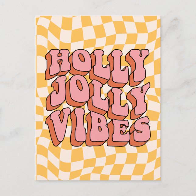 Cartes Pour Fêtes Annuelles Holly Jolly Vibes - Retro Holiday Cheval (Devant)