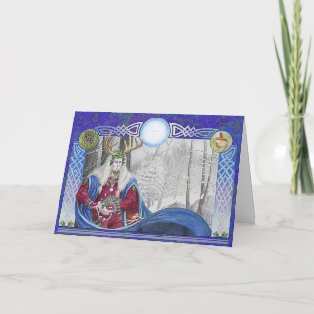 Cartes Pour Fêtes Annuelles Holly King (Devant)