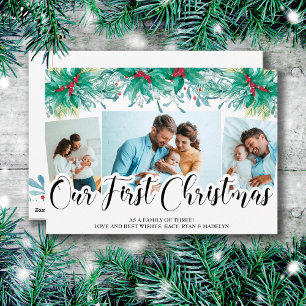 Cartes Pour Fêtes Annuelles Holly Mistletoe 3 Photo Notre premier script de No