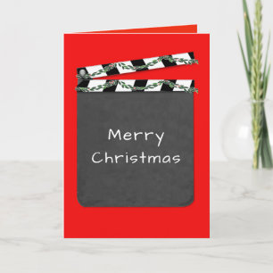 Cartes Pour Fêtes Annuelles Hollywood Clapper Board voeux de Noël