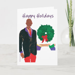 Cartes Pour Fêtes Annuelles "Homme chauve" bonnes fêtes