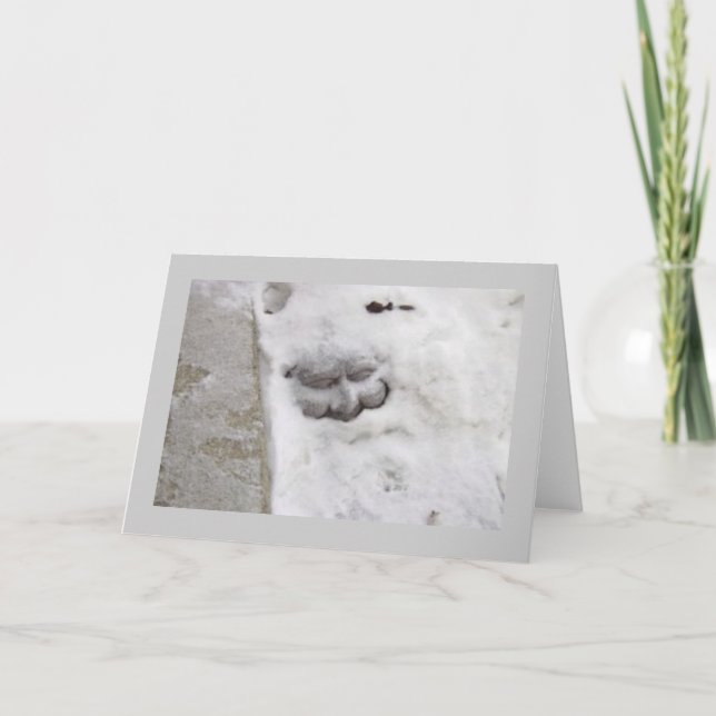 Cartes Pour Fêtes Annuelles Homme de neige (Devant)