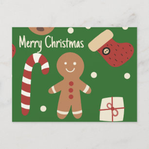 Cartes Pour Fêtes Annuelles Homme de pain d'épice de Noël