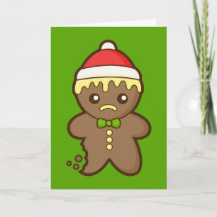Cartes Pour Fêtes Annuelles Homme de pain d'épice de Noël