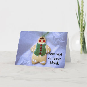 Cartes Pour Fêtes Annuelles Homme de pain d'épices
