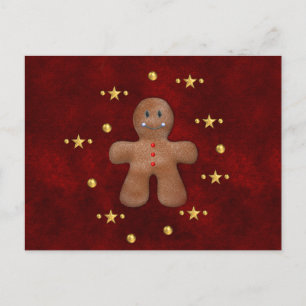 Cartes Pour Fêtes Annuelles Homme en pain d'épices de Noël mignon