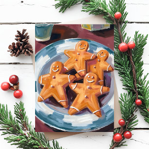 Cartes Pour Fêtes Annuelles Homme en pain d'épices   Joyeux Noël