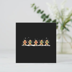 Cartes Pour Fêtes Annuelles Homme en pain d'épices Mignon Noël Fête Baker