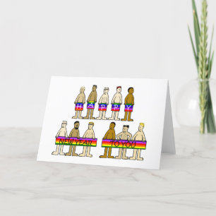Cartes Pour Fêtes Annuelles Hommes homosexuels Bonne année 