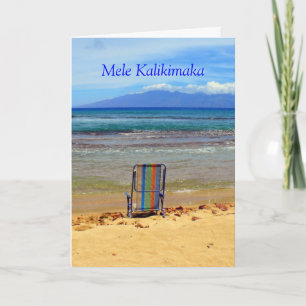 Cartes Pour Fêtes Annuelles Honokowai Beach Park, Mele Kalikimaka