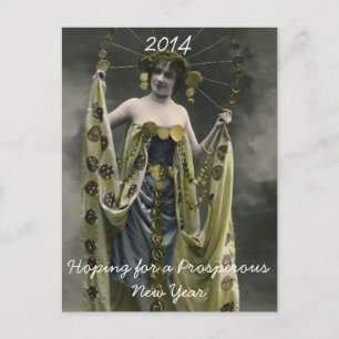 Cartes Pour Fêtes Annuelles Hoping for a Prosperous