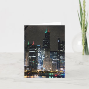 Cartes Pour Fêtes Annuelles Horizon de Chicago chez Christmans