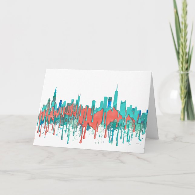 Cartes Pour Fêtes Annuelles Horizon-SG-Jungle de Chicago l'Illinois (Devant)