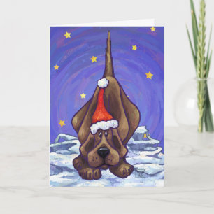 Cartes Pour Fêtes Annuelles Hound Dog Happy Howlidays Card