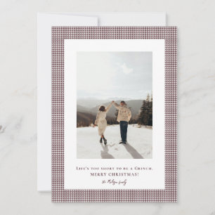Cartes Pour Fêtes Annuelles Houndstooth Light Chocolate Cosmos photo cadre