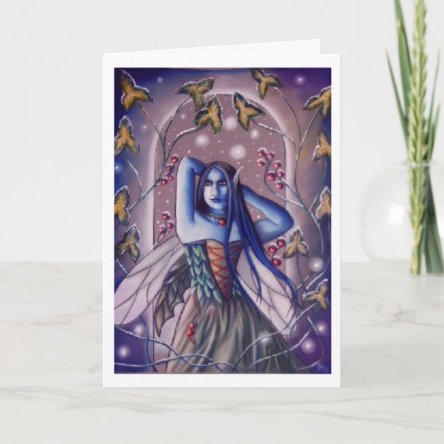 Cartes Pour Fêtes Annuelles houx (Devant)