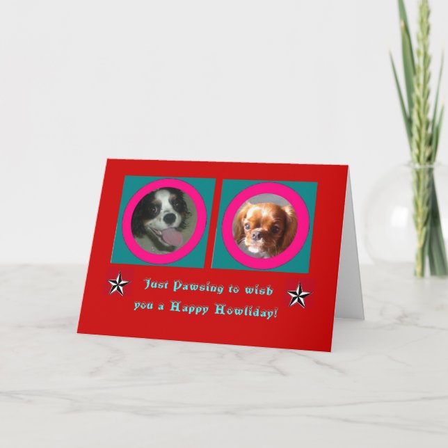 Cartes Pour Fêtes Annuelles Howliday heureux (Devant)