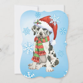 Cartes Pour Fêtes Annuelles Howlidays heureux great dane