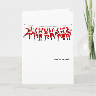Cartes Pour Fêtes Annuelles How's it hangin' Santas