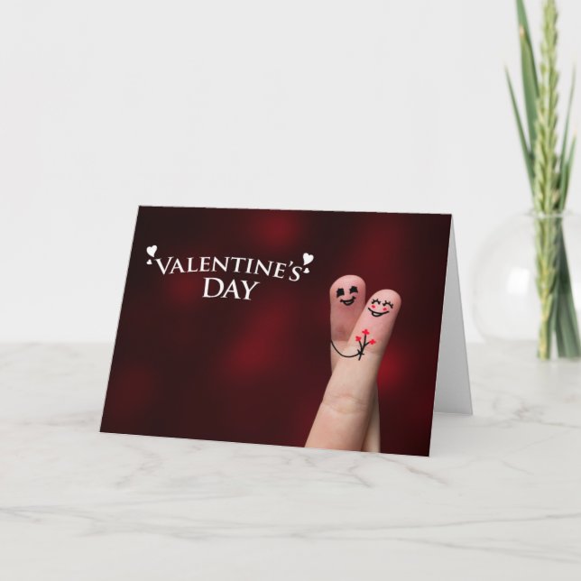 Cartes Pour Fêtes Annuelles Hug on Valentine's Day (Devant)