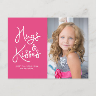 Cartes Pour Fêtes Annuelles "Hugs and Kisses" Valentine's Day