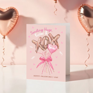 Cartes Pour Fêtes Annuelles Hugs Baisers & Love Ballons Valentine
