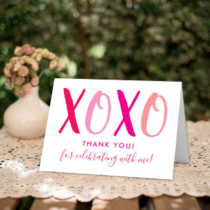Cartes Pour Fêtes Annuelles Hugs & Kisses (XOXO) Fête des mariées de la Saint 