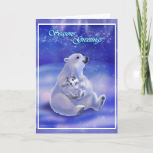 Cartes Pour Fêtes Annuelles Huile d'ours polaire