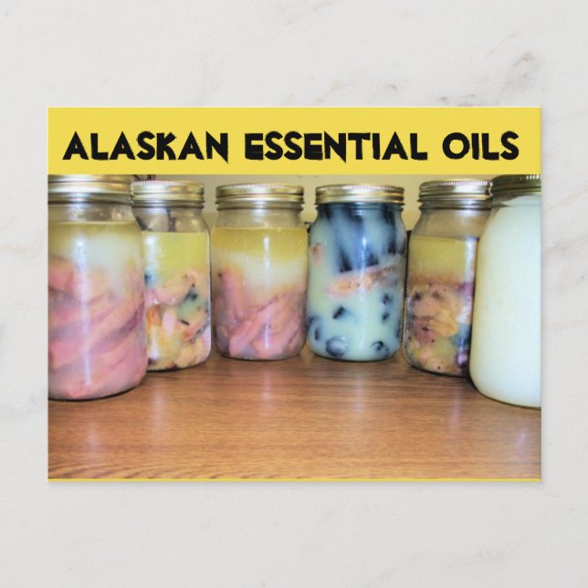 Cartes Pour Fêtes Annuelles huiles essentielles de l'Alaska (Devant)