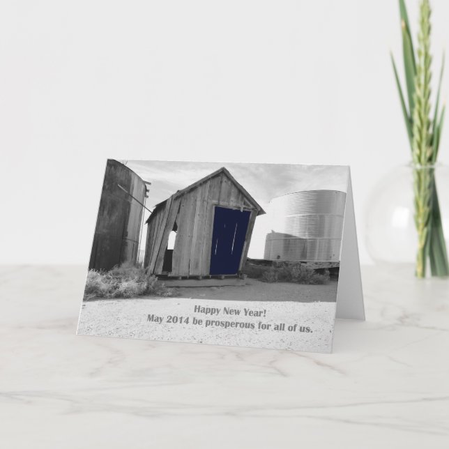 Cartes Pour Fêtes Annuelles Humble chars à ciel ouvert et réservoirs d'eau (Devant)