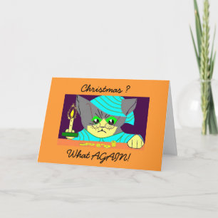 Cartes Pour Fêtes Annuelles Humbug Cat