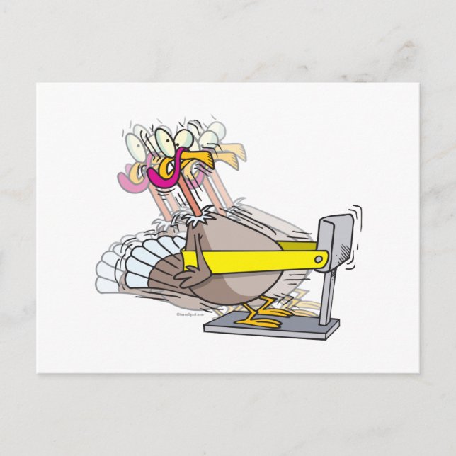 Cartes Pour Fêtes Annuelles humoristique diète de dinde grâces (Devant)