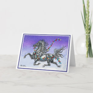 Cartes Pour Fêtes Annuelles Humorous Horse Christmas Card