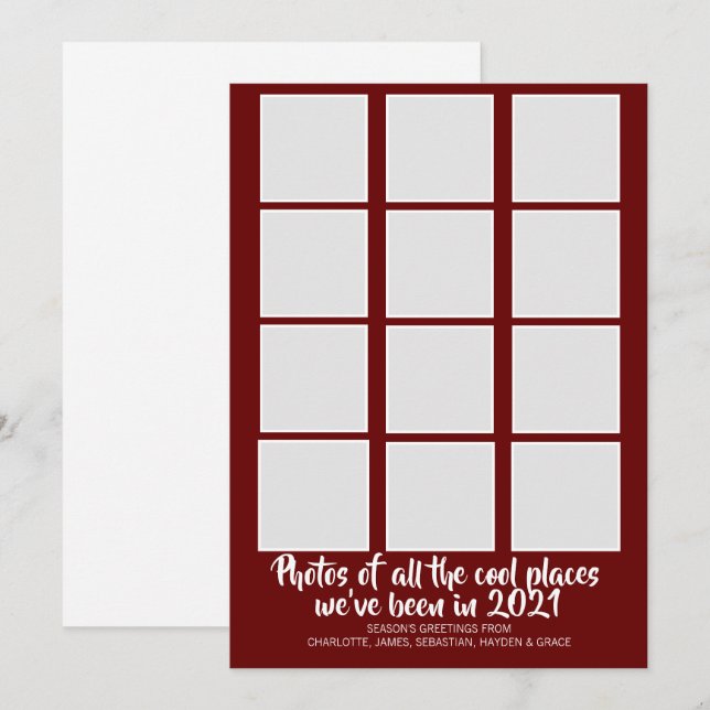 Cartes Pour Fêtes Annuelles Humour Corona Virus 2021 Noël (Devant / Derrière)