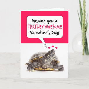 Cartes Pour Fêtes Annuelles humour de tortue mûre Heureuse Sainte-Valentin