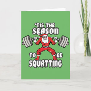 Cartes Pour Fêtes Annuelles Humour d'entraînement de Noël - Escadron du Père N