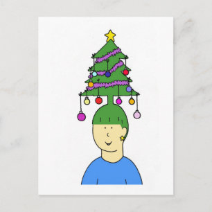 Cartes Pour Fêtes Annuelles Humour en coiffure de Noël