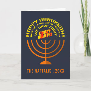 Cartes Pour Fêtes Annuelles Humour Hanoukka heureux personnalisé