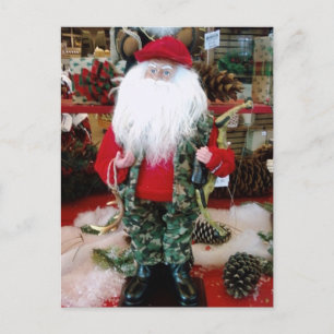 CARTES POUR FÊTES ANNUELLES "HUNTING PÈRE NOËL" NOËL SOUHAITE