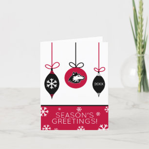 Cartes Pour Fêtes Annuelles Huskies du nord de l'Illinois   Noël