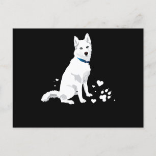 Cartes Pour Fêtes Annuelles Husky Sibérie Husky Sweet White Snow Dog